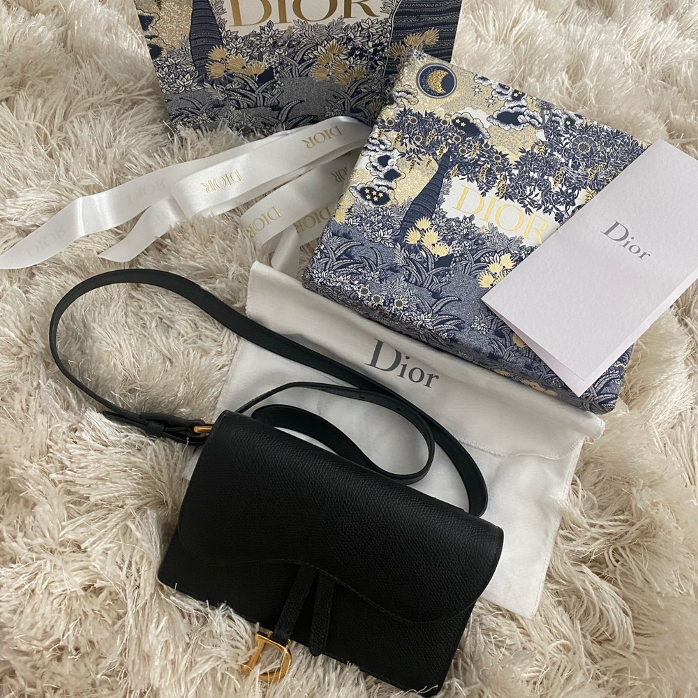 Dior saddle belt pouch.